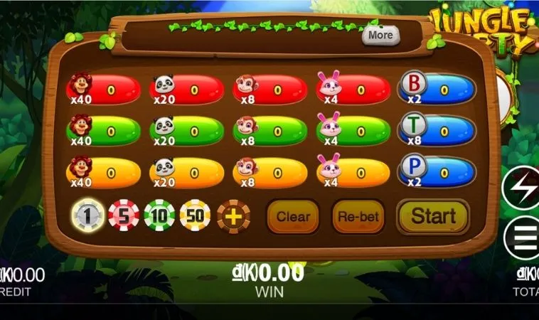 Giao diện chơi Nổ Hũ Rừng Xanh 12Bet