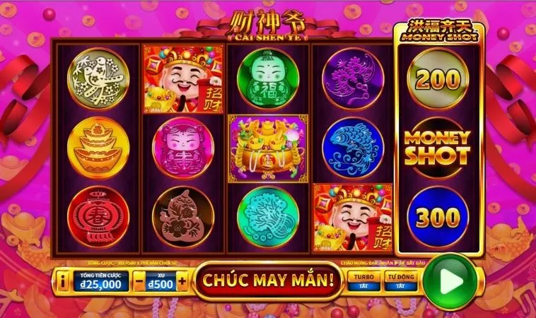 Giao diện chơi Nổ Hũ Thần Tài 12Bet